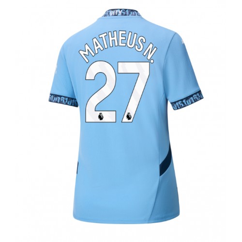 Ženski Nogometni dresi Manchester City Matheus Nunes #27 Domači 2024-25 Kratek Rokav